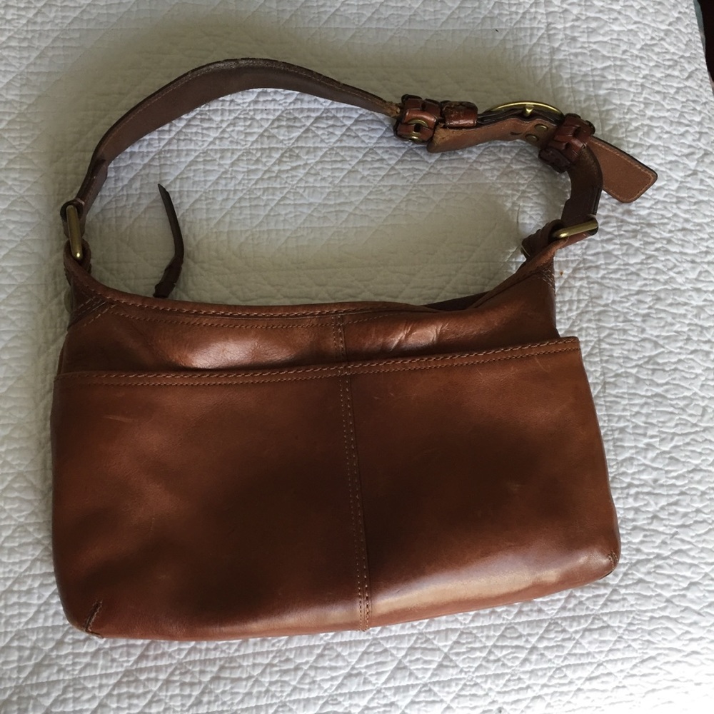 Coach shoulder bag - tan/cognac/whiskey color